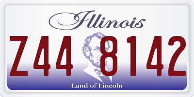 IL license plate Z448142