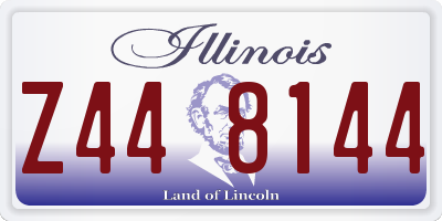 IL license plate Z448144