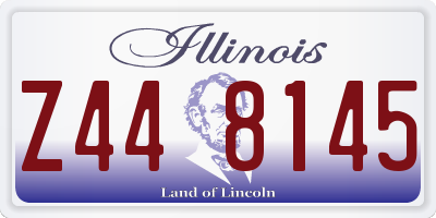 IL license plate Z448145