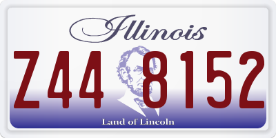IL license plate Z448152