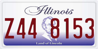 IL license plate Z448153