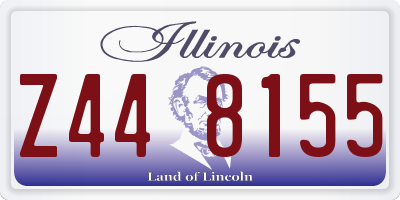 IL license plate Z448155