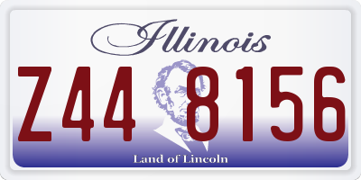 IL license plate Z448156