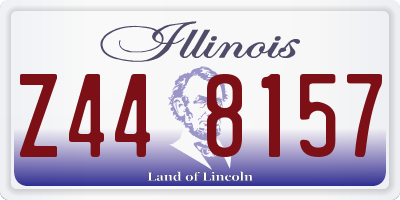 IL license plate Z448157