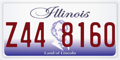 IL license plate Z448160