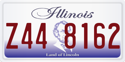 IL license plate Z448162
