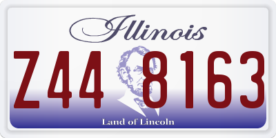 IL license plate Z448163