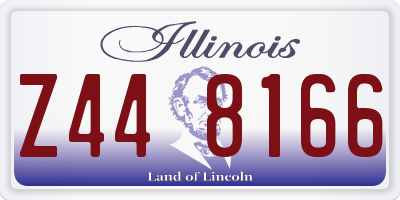 IL license plate Z448166