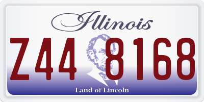 IL license plate Z448168