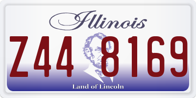 IL license plate Z448169