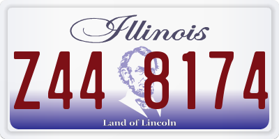 IL license plate Z448174