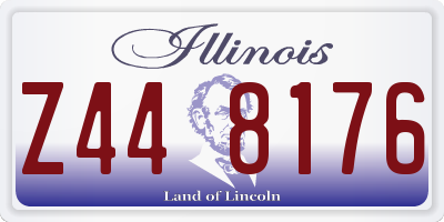 IL license plate Z448176