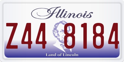 IL license plate Z448184