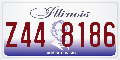 IL license plate Z448186