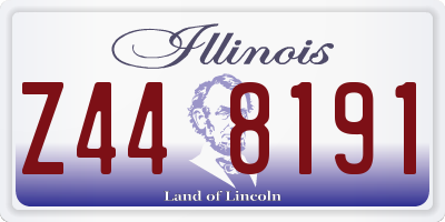 IL license plate Z448191