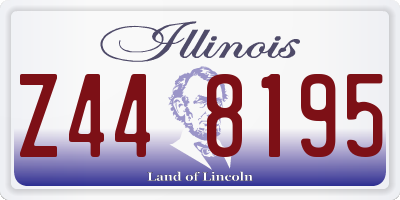 IL license plate Z448195