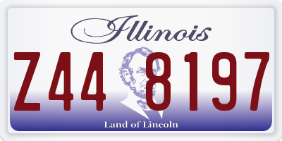 IL license plate Z448197