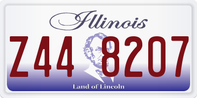 IL license plate Z448207