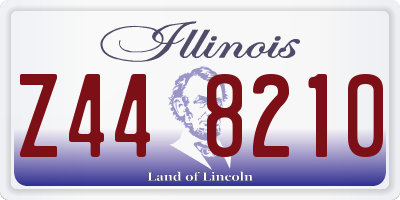 IL license plate Z448210