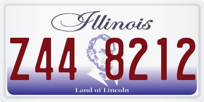 IL license plate Z448212