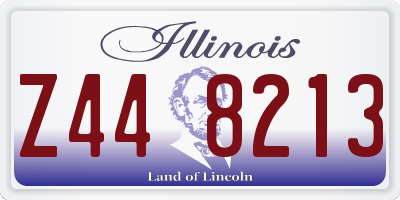IL license plate Z448213