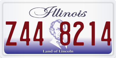 IL license plate Z448214