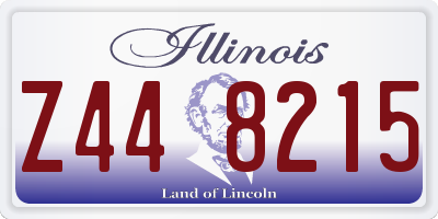 IL license plate Z448215
