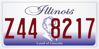 IL license plate Z448217