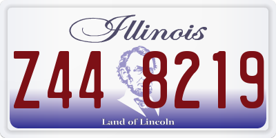 IL license plate Z448219