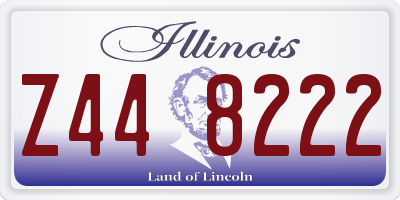IL license plate Z448222