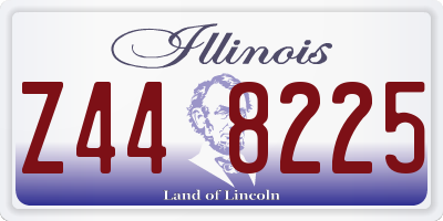 IL license plate Z448225