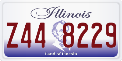 IL license plate Z448229