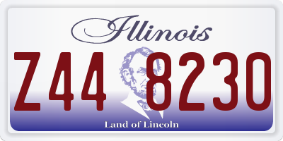 IL license plate Z448230