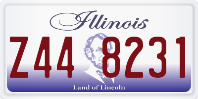 IL license plate Z448231