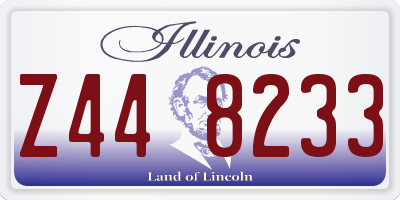 IL license plate Z448233