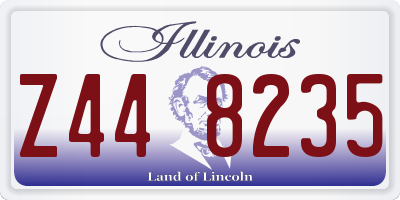 IL license plate Z448235