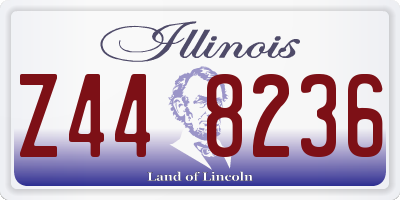IL license plate Z448236