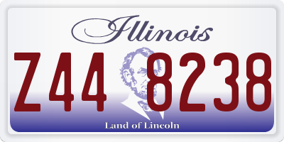 IL license plate Z448238