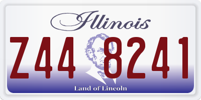 IL license plate Z448241