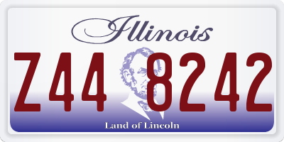 IL license plate Z448242