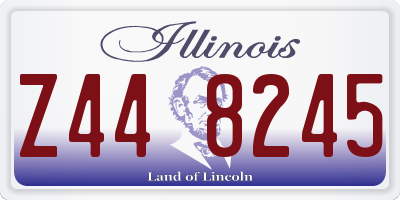 IL license plate Z448245