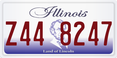 IL license plate Z448247
