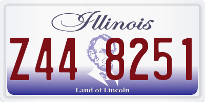 IL license plate Z448251