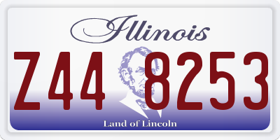 IL license plate Z448253