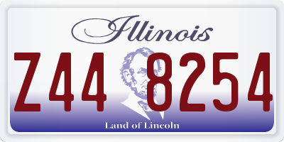 IL license plate Z448254