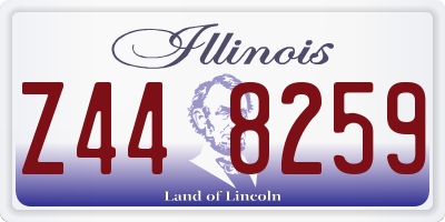 IL license plate Z448259