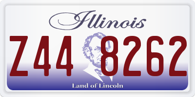 IL license plate Z448262