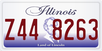 IL license plate Z448263