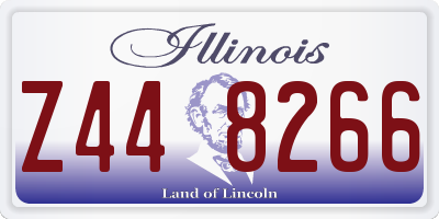 IL license plate Z448266