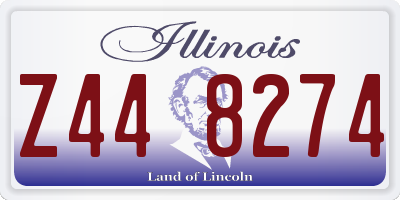 IL license plate Z448274